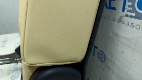 Rear row of seats, 2nd row, upper part, right, Lexus NX200t NX300h 15-17, beige with black inserts, needs cleaning, dented