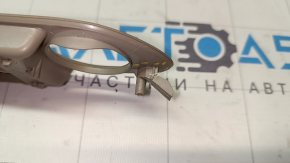 Front left window lift control trim for Ford Escape MK3 13-19, beige structure with chrome handle, broken fastening