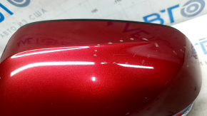 Left side mirror assembly for Lexus NX200t NX300h 15-17, 13 pins, turn signal, auto-dimming, heated, BSM, red, scratches on plastic