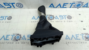 Lexus NX200t NX300h 15-17 black leather gear knob with cover, scuffs, needs cleaning