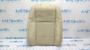 Lexus ES300h ES350 13-18 passenger seat back upholstery, beige, heated and ventilated, cracked leather, oxidized chips, needs dry cleaning
