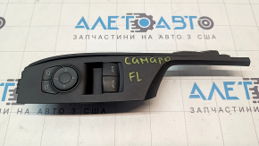 Front left window lift control for a 16-23 Chevrolet Camaro, black, 2-speed, with black trim, scratches