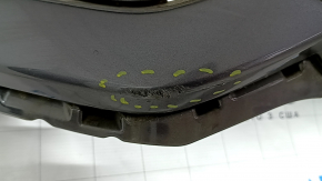 Bare rear bumper Honda Clarity 18-21 USA graphite, broken mount, scratches, cracks