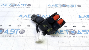Seat belt latches rear left Toyota Prius 50 16-22 black