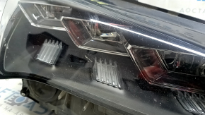 Right front headlight Lexus NX200t NX300h 15-17 LED, three lenses, sand, scuffs, scratches