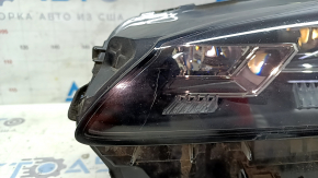 Left front headlight for a Lexus NX200t NX300h, 15-17 LED, three lenses, sand, scuffs, scratches