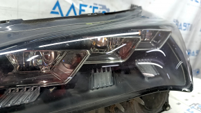 Left front headlight for a Lexus NX200t NX300h, 15-17 LED, three lenses, sand, scuffs, scratches