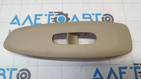 Nissan Pathfinder 13-20 front right window lift control trim, beige, textured