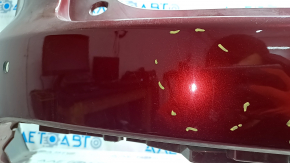 Bare rear bumper for Lexus NX200t NX300h 15-17 with parking sensors, red, scratches, dents, abrasions, bumps, tears
