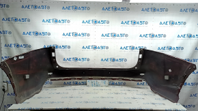 Bare rear bumper for Lexus NX200t NX300h 15-17 with parking sensors, red, scratches, dents, abrasions, bumps, tears