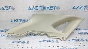 Left rear pillar trim for Lexus NX200t NX300 NX300h 15-21 beige, scratched, needs cleaning