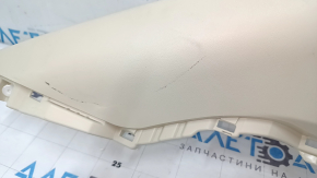 Left rear pillar trim for Lexus NX200t NX300 NX300h 15-21 beige, scratched, needs cleaning