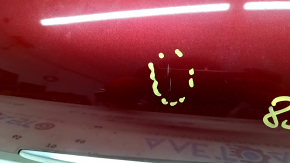 Lexus NX200t NX300h 15-17 trunk lid trim with emblem and chrome molding, scratches, broken fastener