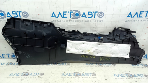 Lexus NX200t NX300h 15-17 black leather center console trim, upper left, scratches