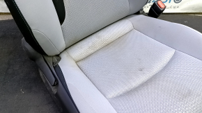 Passenger seat for Toyota Prius 50 19-22 without airbag, cloth, black and gray, mechanical, without headrest, dry-cleanable