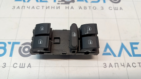 Front left window lift control for a VW Jetta 11-18 USA, black, 4-speed automatic, paint worn off button