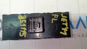 Front left window lift control for a VW Jetta 11-18 USA, black, 4-speed automatic, paint worn off button