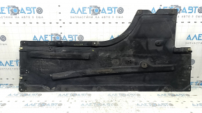 Large front left underbody protection for BMW 3 G20 19-24, scuffed, dented, with tears