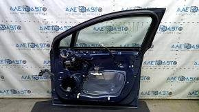 Front right door assembly for Ford Fusion mk5 13-20 hybrid, keyless, blue FT, dented