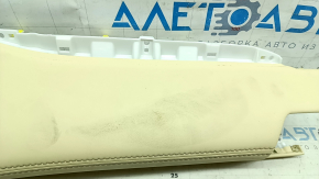 Right front panel trim for Lexus NX200t NX300 NX300h 15-17, beige leather, without deflector, dry-cleanable