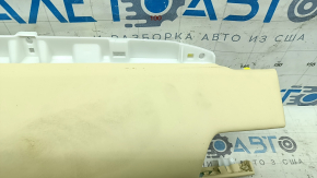 Right front panel trim for Lexus NX200t NX300 NX300h 15-17, beige leather, without deflector, dry-cleanable