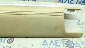 Right front panel trim for Lexus NX200t NX300 NX300h 15-17, beige leather, without deflector, dry-cleanable