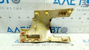 Left front panel trim for Lexus NX200t NX300 NX300h 15-21, beige leather, without deflector, for cleaning