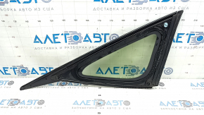 Rear left window glass, Honda Clarity 18-20 USA, with chrome trim, seal, scratches