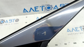 Rear left window glass, Honda Clarity 18-20 USA, with chrome trim, seal, scratches