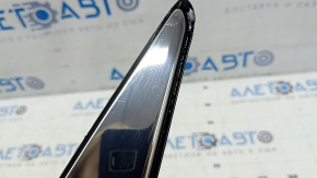 Rear right window glass, Honda Clarity 18-20 USA, chrome trim, with seal, scratches
