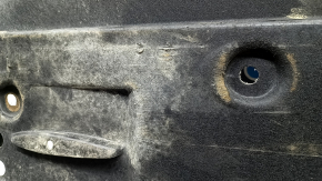The left underbody protection of the Lexus NX300h 15-21 is scuffed and dented.