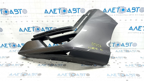 Bare front bumper, left side, Honda Clarity 18-21 USA, graphite, scratches, broken mount, bumps