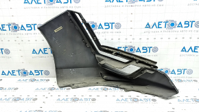Bare front bumper, left side, Honda Clarity 18-21 USA, graphite, scratches, broken mount, bumps