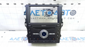 Ford Fusion mk5 13-20 SYNC 3 SONY radio control panel with heating and ventilation, scratches