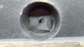 Right underbody protection for Lexus NX200t NX300 NX300h 15-21 is dented, has tears, and is worn.