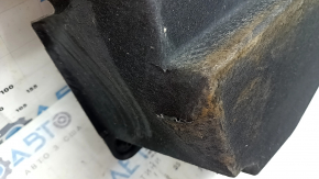Right underbody protection for Lexus NX200t NX300 NX300h 15-21 is dented, has tears, and is worn.