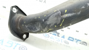 The rear muffler with the barrel of the Lexus NX300h 15-21 is dented.