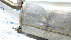 The exhaust pipe middle part of Lexus NX300h 15-21 is dented