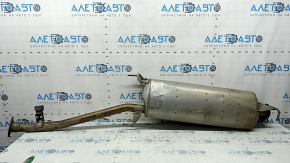The exhaust pipe middle part of Lexus NX300h 15-21 is dented