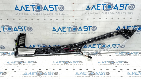 BMW X5 G05 19-23 right front panel trim panel, Fineline Stripe wood grain, backlit, scratches