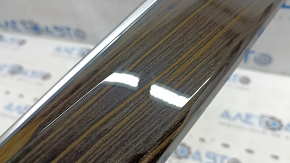 BMW X5 G05 19-23 right front panel trim panel, Fineline Stripe wood grain, backlit, scratches