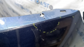 Rear bumper, bare, Ford Fusion mk5 19-20, for 4 parking sensors without Park Assist, blue, cracked, dented