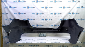 Rear bumper, bare, Ford Fusion mk5 19-20, for 4 parking sensors without Park Assist, blue, cracked, dented