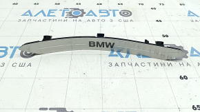 Rear right door sill insert for BMW X5 G05 19-23, chrome, with backlight, scratches