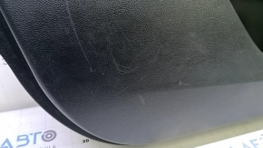 Door trim, front left, Ford Fusion mk5 17-20 titanium, black with black leather insert, leather armrest, graphite molding, with window lifter trim, scratches