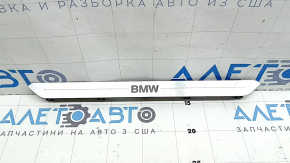 Front right door sill insert for BMW X5 G05 19-23, chrome, with backlight, scratches