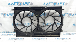 Diffuser radiator shroud bare Audi Q8 19-25 3.0T MHEV for 2 fans 1200W