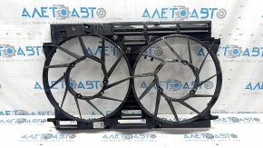 Diffuser radiator shroud bare Audi Q8 19-25 3.0T MHEV for 2 fans 1200W