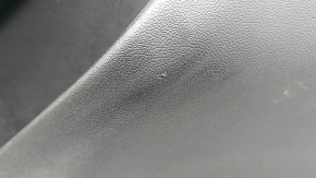 Door trim, rear left, BMW X5 G05 19-23, black/Canberra-Beige leather, without curtain, Fineline Stripe wood insert, beige leather armrest, with handle and overlays, with backlight, scratches
