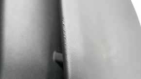 Door trim, rear right card, BMW X5 G05 19-23, black/Canberra-Beige leather, without curtain, Fineline Stripe wood insert, beige leather armrest, with handle and overlays, with backlight, scratches